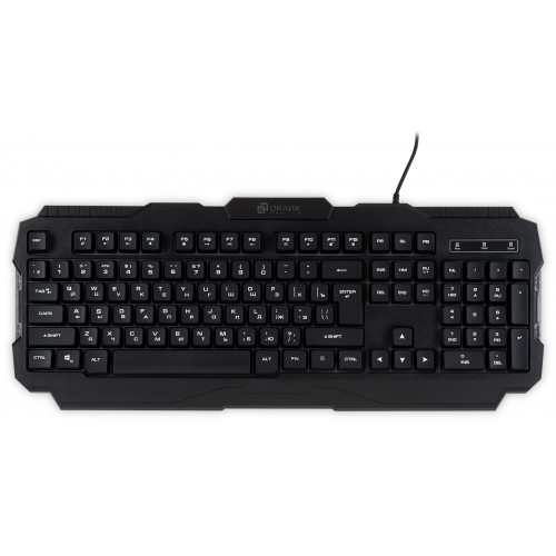 Клавиатура Оклик 757G HW2 черный USB for gamer (1790295) кабель 1.8м