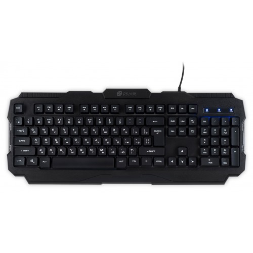 Клавиатура Оклик 757G HW2 черный USB for gamer (1790295) кабель 1.8м