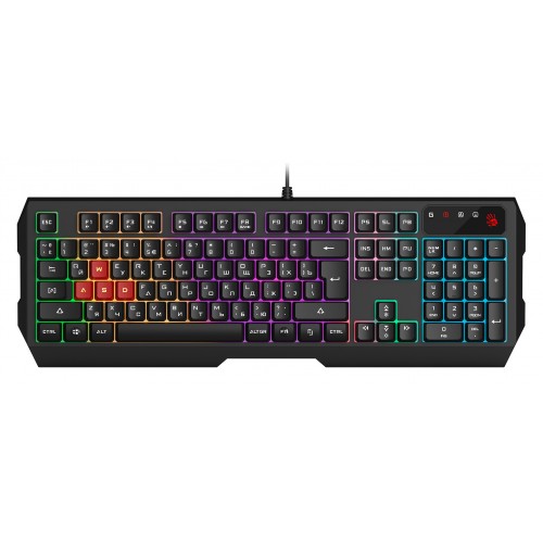 Клавиатура A4Tech B135N черный USB for gamer LED (подставка для запястий) кабель 1.8м