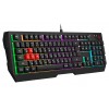 Клавиатура A4Tech B135N черный USB for gamer LED (подставка для запястий) кабель 1.8м