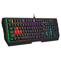 Клавиатура A4Tech B135N черный USB for gamer LED (подставка для запястий) кабель 1.8м
