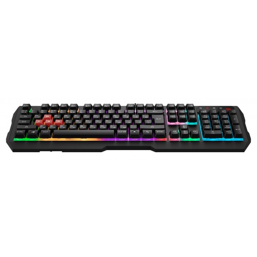 Клавиатура A4Tech B135N черный USB for gamer LED (подставка для запястий) кабель 1.8м