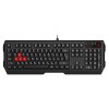Клавиатура A4Tech B135N черный USB for gamer LED (подставка для запястий) кабель 1.8м
