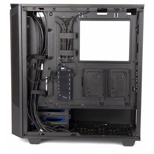 Корпус Hiper PB81 черный без БП ATX 4x120mm 2xUSB2.0 2xUSB3.0 audio bott PSU