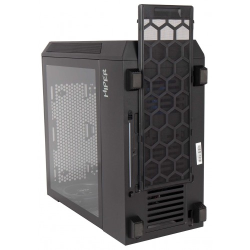 Корпус Hiper PB81 черный без БП ATX 4x120mm 2xUSB2.0 2xUSB3.0 audio bott PSU