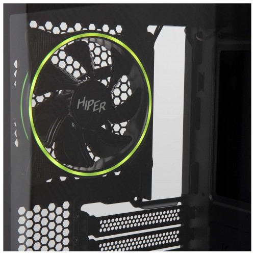 Корпус Hiper PB81 черный без БП ATX 4x120mm 2xUSB2.0 2xUSB3.0 audio bott PSU