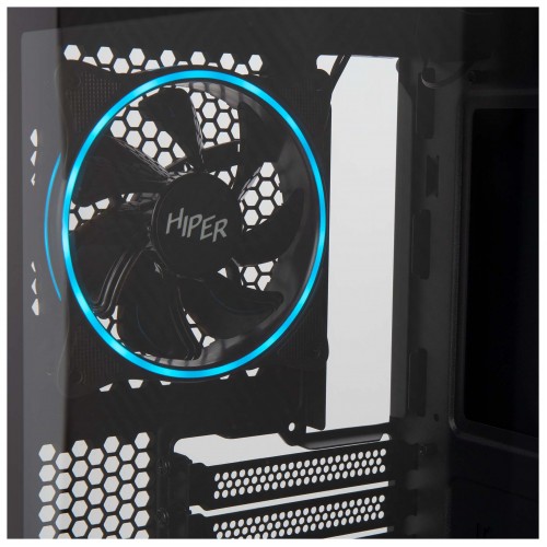 Корпус Hiper PB81 черный без БП ATX 4x120mm 2xUSB2.0 2xUSB3.0 audio bott PSU