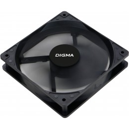Вентилятор для корпуса Digma DFAN-120-7 120х120x25 черный 3-pin 4-pin (Molex) 23дБ Ret