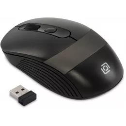 Мышь Оклик 310MW черный/серый оптическая 3200dpi беспров. USB для ноутбука 4but (1869088)