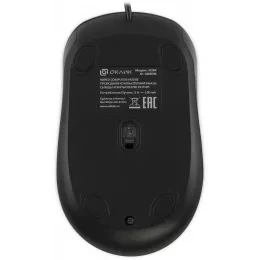 Мышь Оклик 310M черный/серый оптическая 2400dpi USB для ноутбука 4but (1869096)