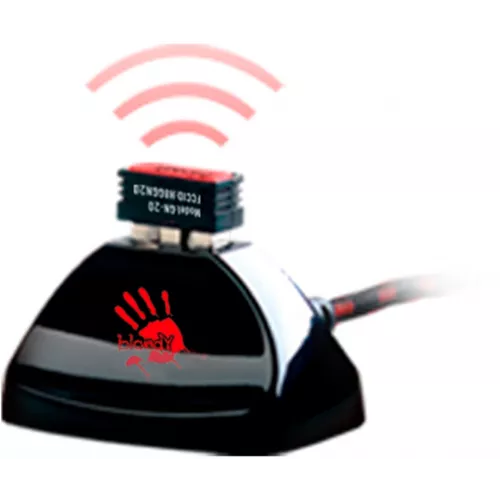 Мышь A4Tech Bloody R90 Plus черный оптическая 5000dpi беспров. USB 7but