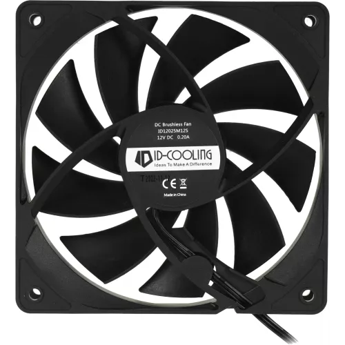 Вентилятор для корпуса ID-Cooling FL-12025K 120х120x25 черный 3-pin 21дБ Ret