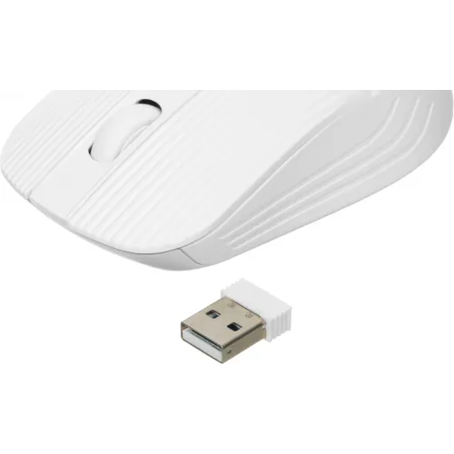 Мышь Оклик 509MW white белый оптическая 1600dpi беспров. USB для ноутбука 4but (1885186)