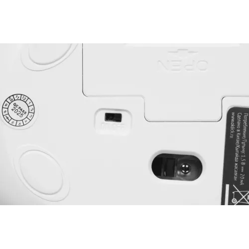 Мышь Оклик 509MW white белый оптическая 1600dpi беспров. USB для ноутбука 4but (1885186)