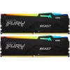 Память DDR5 2x8Gb 6000MHz Kingston KF560C36BBEAK2-16 Fury Beast RGB RTL Gaming PC5-48000 CL36 DIMM 288-pin 1.35В single rank с радиатором Ret