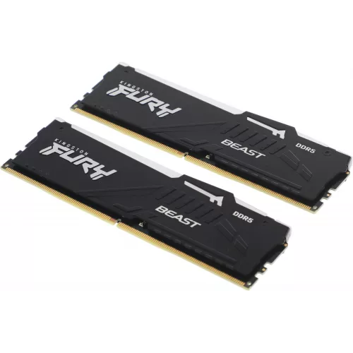 Память DDR5 2x8Gb 6000MHz Kingston KF560C36BBEAK2-16 Fury Beast RGB RTL Gaming PC5-48000 CL36 DIMM 288-pin 1.35В single rank с радиатором Ret