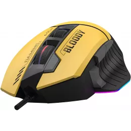Мышь A4Tech Bloody W95 Max Sports желтый/серый оптическая 12000dpi USB 10but (W95 MAX SPORTS LIME)