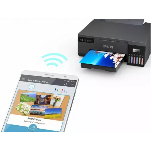 Принтер струйный Epson L8050 (C11CK37405/506/507/504/402) A4 WiFi черный
