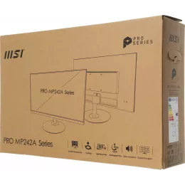 Монитор MSI 23.8" Pro MP242A черный IPS LED 1ms 16:9 HDMI M/M 300cd 178гр/178гр 1920x1080 100Hz VGA DP FHD 3.07кг