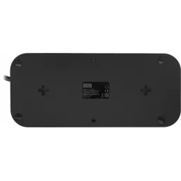 Сетевой фильтр Powercom SP-08 USB03AB 1.8м 1.8м (8 розеток) черный (коробка)