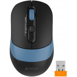 Мышь A4Tech Fstyler FB10CS черный/синий оптическая 2000dpi silent беспров. BT/Radio USB 4but (FB10CS USB ASH BLUE)