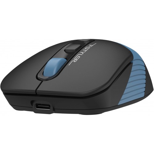 Мышь A4Tech Fstyler FB10CS черный/синий оптическая 2000dpi silent беспров. BT/Radio USB 4but (FB10CS USB ASH BLUE)