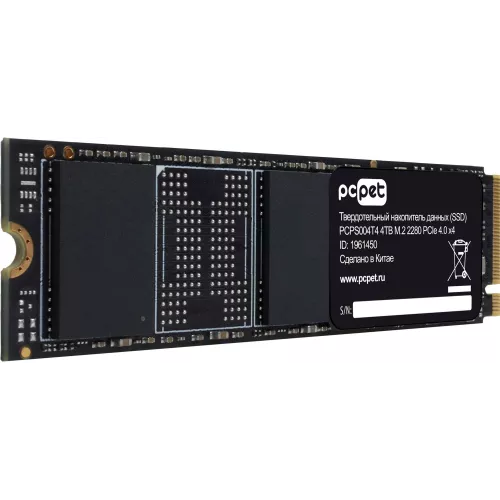 Накопитель SSD PC Pet PCIe 4.0 x4 4TB PCPS004T4 M.2 2280 OEM