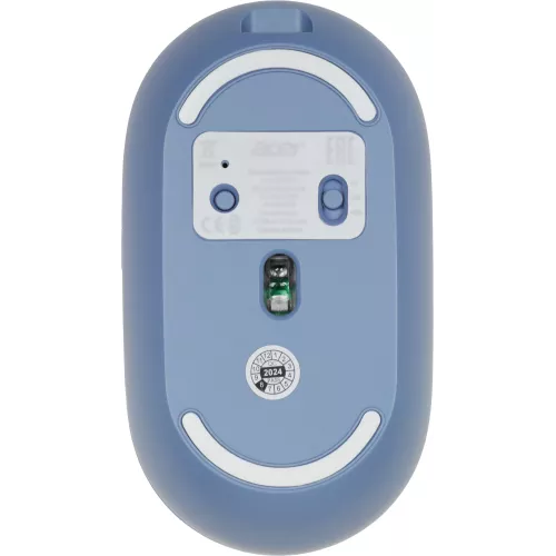 Мышь Acer OMR301 синий оптическая 1600dpi беспров. BT/Radio USB 4but (ZL.MCECC.01S)