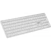 Клавиатура Acer OKR301 белый/серебристый USB беспроводная BT/Radio slim Multimedia (ZL.KBDEE.015)