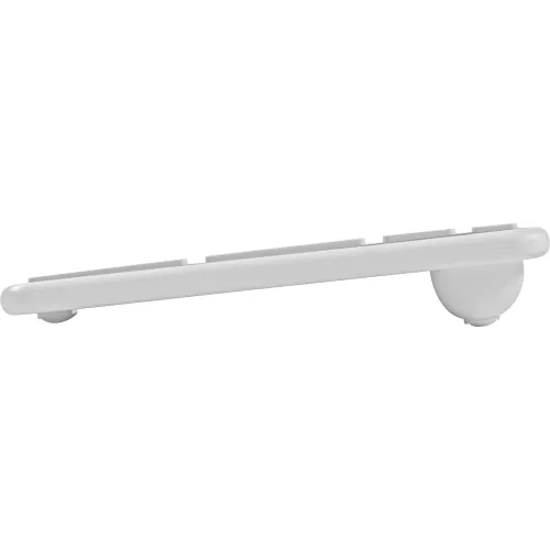 Клавиатура Acer OKR301 белый/серебристый USB беспроводная BT/Radio slim Multimedia (ZL.KBDEE.015)