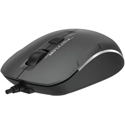 Мышь A4Tech Fstyler FM26 серый/черный оптическая 1600dpi USB для ноутбука 4but (FM26 USB (SMOKY GREY))