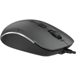 Мышь A4Tech Fstyler FM26 серый/черный оптическая 1600dpi USB для ноутбука 4but (FM26 USB (SMOKY GREY))