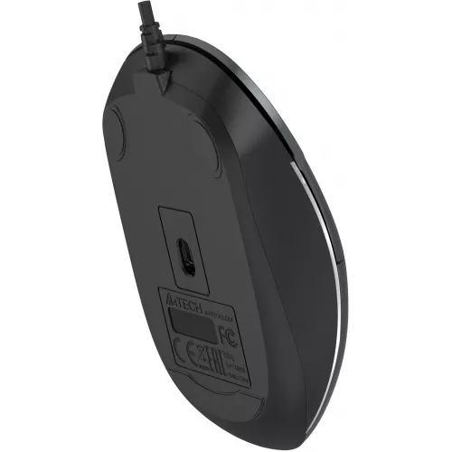 Мышь A4Tech Fstyler FM26 серый/черный оптическая 1600dpi USB для ноутбука 4but (FM26 USB (SMOKY GREY))