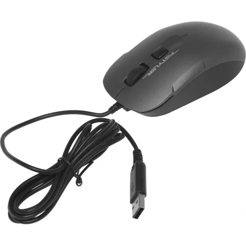 Мышь A4Tech Fstyler FM26 серый/черный оптическая 1600dpi USB для ноутбука 4but (FM26 USB (SMOKY GREY))