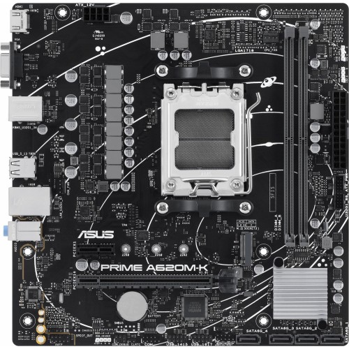 Материнская плата Asus PRIME A620M-K Socket AM5 AMD A620 2xDDR5 mATX AC`97 8ch(7.1) GbLAN RAID+VGA+HDMI