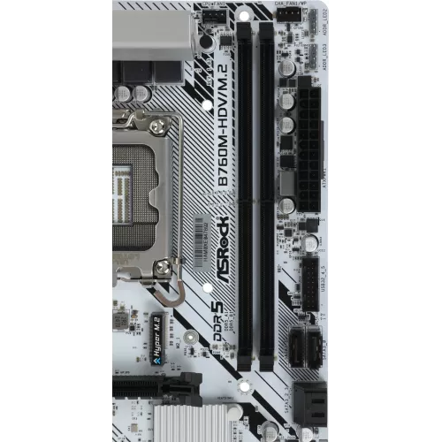 Материнская плата Asrock B760M-HDV/M.2 Soc-1700 Intel B760 2xDDR5 mATX AC`97 8ch(7.1) 2.5Gg RAID+VGA+HDMI+DP