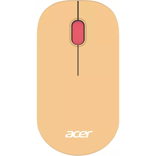 Мышь Acer OMR205 розовый/бежевый оптическая 1200dpi беспров. USB для ноутбука 3but (ZL.MCEEE.02L)
