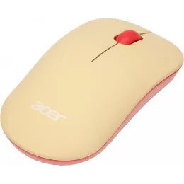 Мышь Acer OMR205 розовый/бежевый оптическая 1200dpi беспров. USB для ноутбука 3but (ZL.MCEEE.02L)