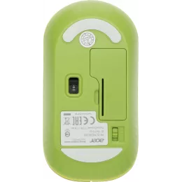 Мышь Acer OMR205 зеленый/желтый оптическая 1200dpi беспров. USB для ноутбука 3but (ZL.MCEEE.02J)
