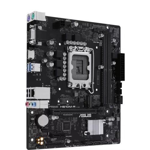 Материнская плата Asus PRIME H610M-R-SI Soc-1700 Intel H610 2xDDR5 mATX AC`97 8ch(7.1) GbLAN+VGA+HDMI+DP White Box