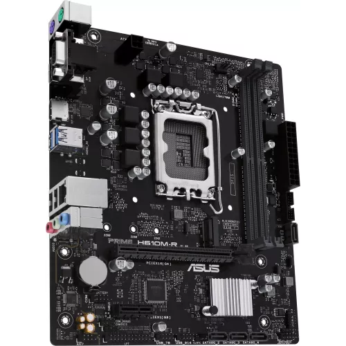 Материнская плата Asus PRIME H610M-R-SI Soc-1700 Intel H610 2xDDR5 mATX AC`97 8ch(7.1) GbLAN+VGA+HDMI+DP White Box