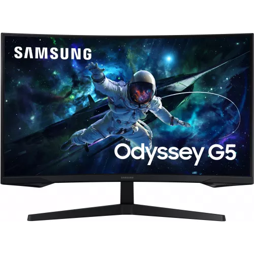 Монитор Samsung 27" Odyssey G5 S27CG550EI черный VA LED 1ms 16:9 HDMI матовая 300cd 178гр/178гр 2560x1440 165Hz FreeSync DP 2K USB 4.1кг