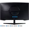 Монитор Samsung 27" Odyssey G5 S27CG550EI черный VA LED 1ms 16:9 HDMI матовая 300cd 178гр/178гр 2560x1440 165Hz FreeSync DP 2K USB 4.1кг