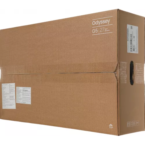 Монитор Samsung 27" Odyssey G5 S27CG550EI черный VA LED 1ms 16:9 HDMI матовая 300cd 178гр/178гр 2560x1440 165Hz FreeSync DP 2K USB 4.1кг