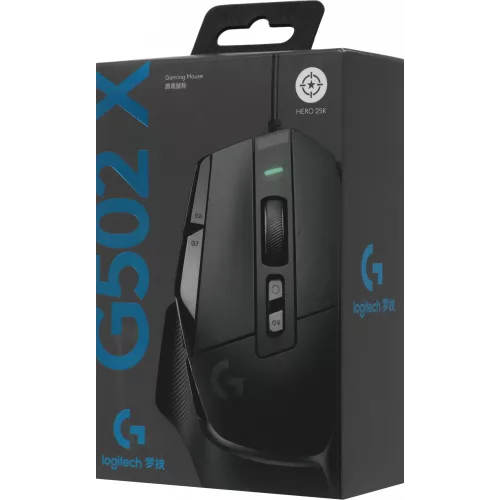 Мышь Logitech G502 X черный оптическая 25600dpi USB 13but (910-006142)