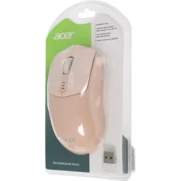 Мышь Acer OMR312 розовый оптическая 3200dpi беспров. BT/Radio USB 5but (ZL.MCECC.036)