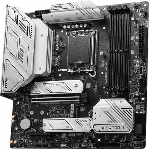 Материнская плата MSI MAG B760M MORTAR II Soc-1700 Intel B760 4xDDR5 mATX AC`97 8ch(7.1) 2.5Gg+HDMI+DP