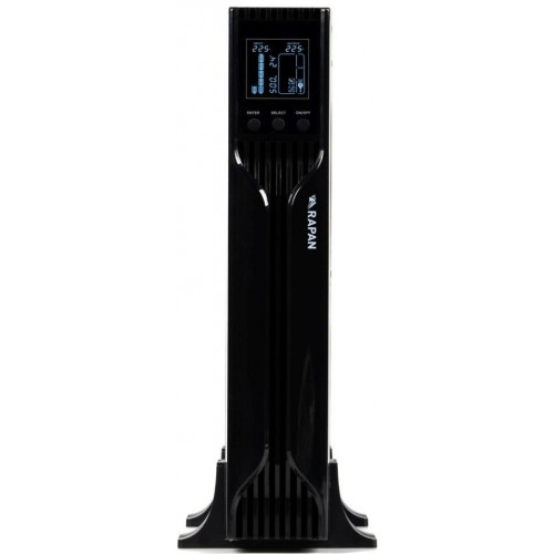 Источник бесперебойного питания Бастион Rapan-UPS 1000-Rack-IN-2X9-E 700Вт 1000ВА черный