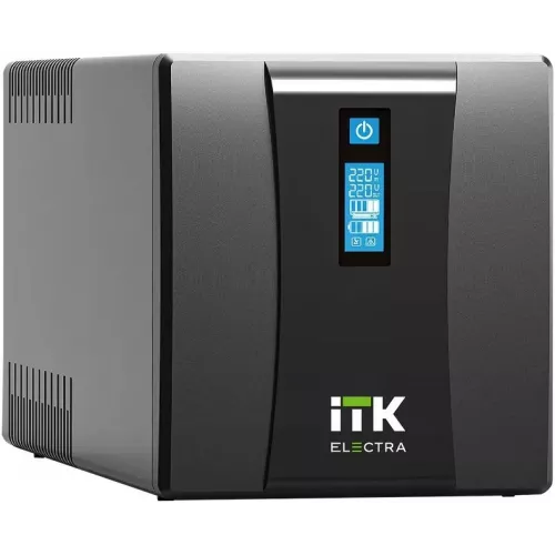 Источник бесперебойного питания ITK Electra EET-1500VA-1-002-S 900Вт 1500ВА черный