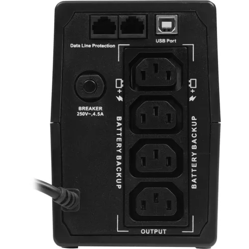 Источник бесперебойного питания ITK Electra EET-0800VA-1-001 480Вт 800ВА черный